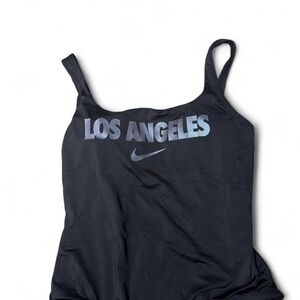 Nike Black Sports Tank Swimsuit